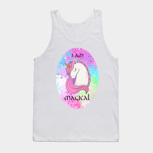 Beautiful Magical Pink Unicorn Tank Top